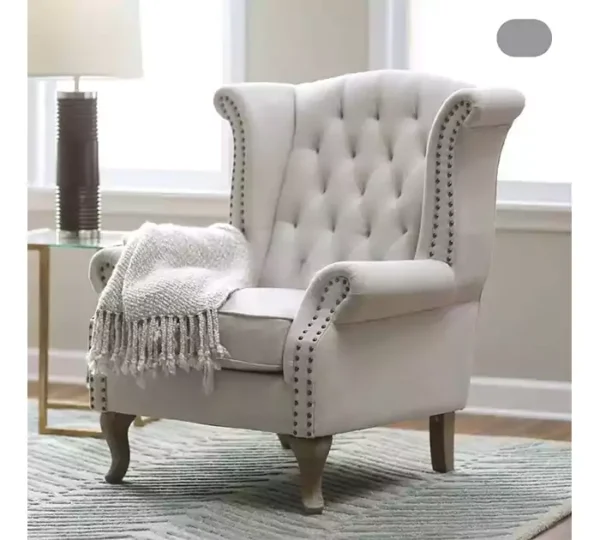 white wing chair